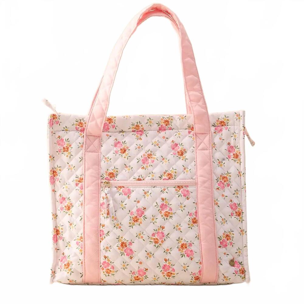 NEW THE DARLING EFFECT darling effect quilted travel tote bags in endless daydre